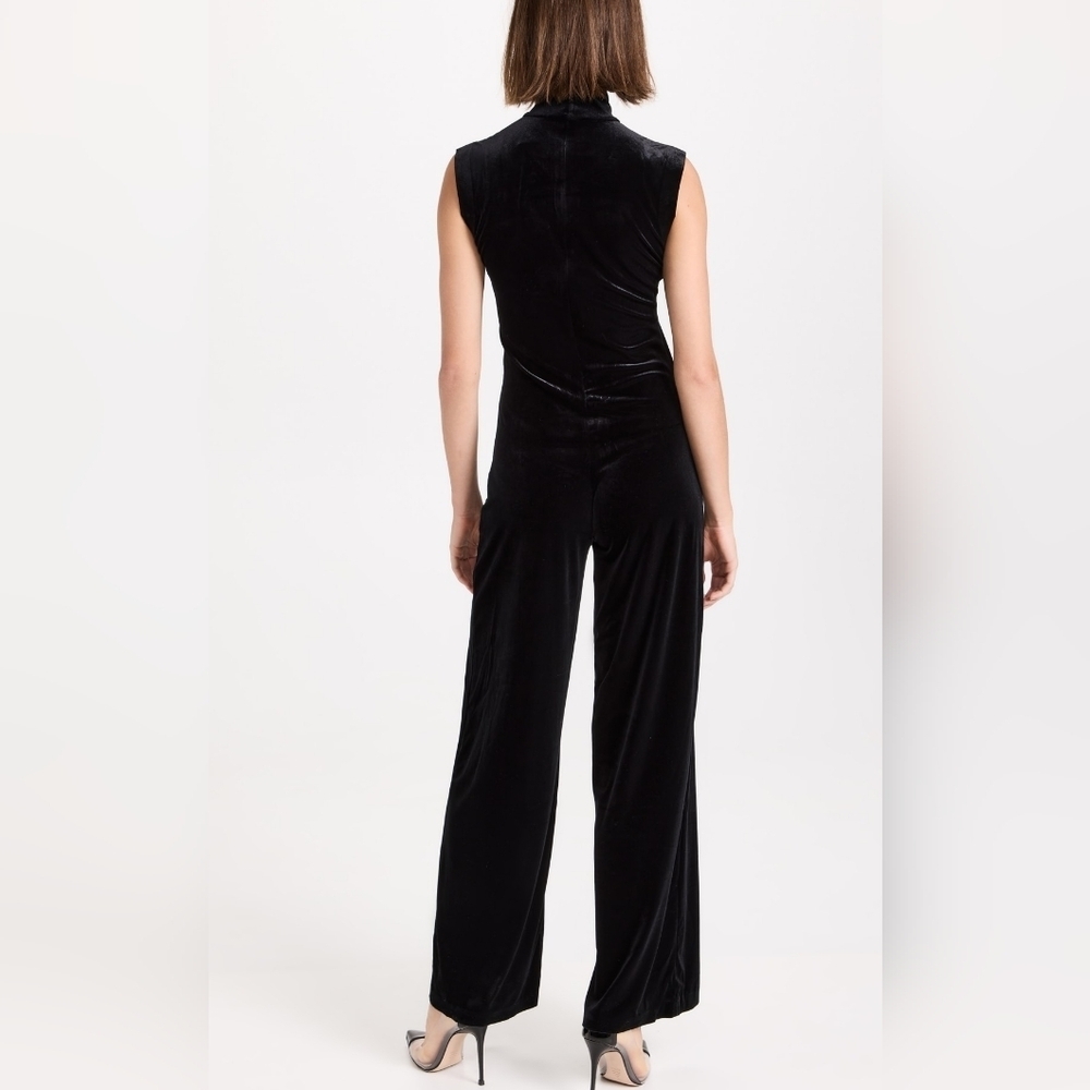 Norma Kamali Black Sleeveless Jumpsuit with Turtleneck - Picture 6 of 6